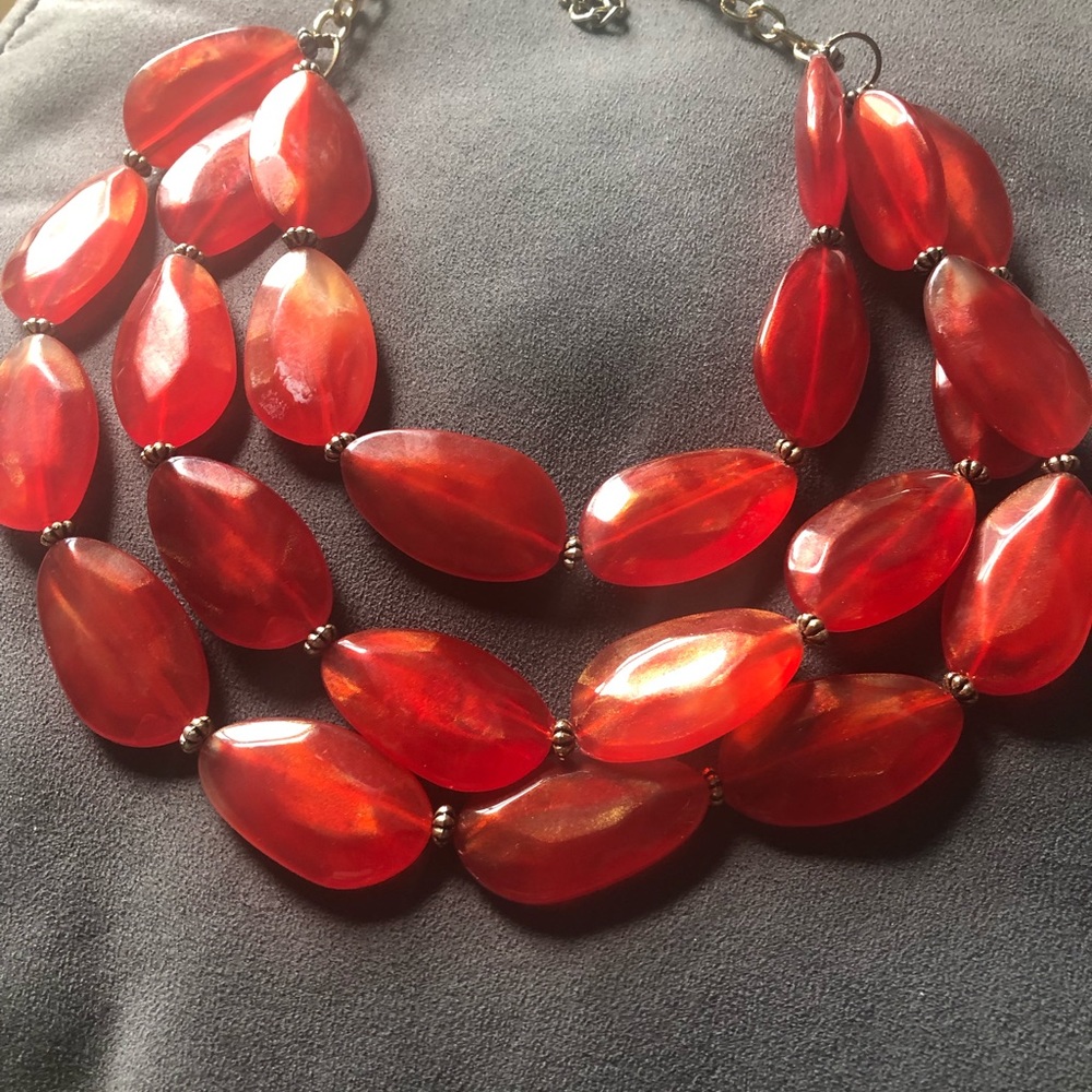 Glass beaded necklace